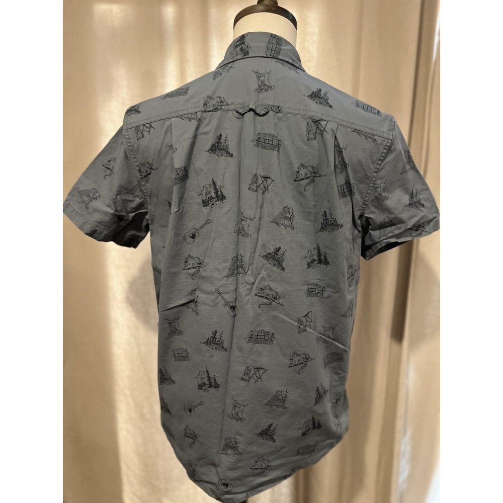 Pendleton Button Up Shirt Medium Gray With Outdoo… - image 4